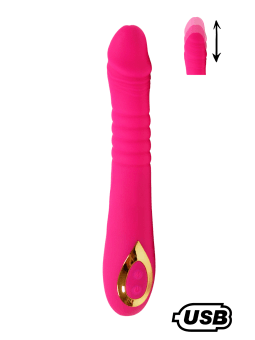 TWIST Rose, Vibromasseur va-et-vient USB en silicone médical, doté de 18 modes de stimulation - BQ586PNK