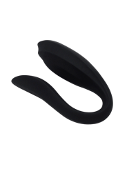 OSMOSE, stimulateur pour couple USB, à double tête, avec télécommande, en silicone médical - BQ602BLK