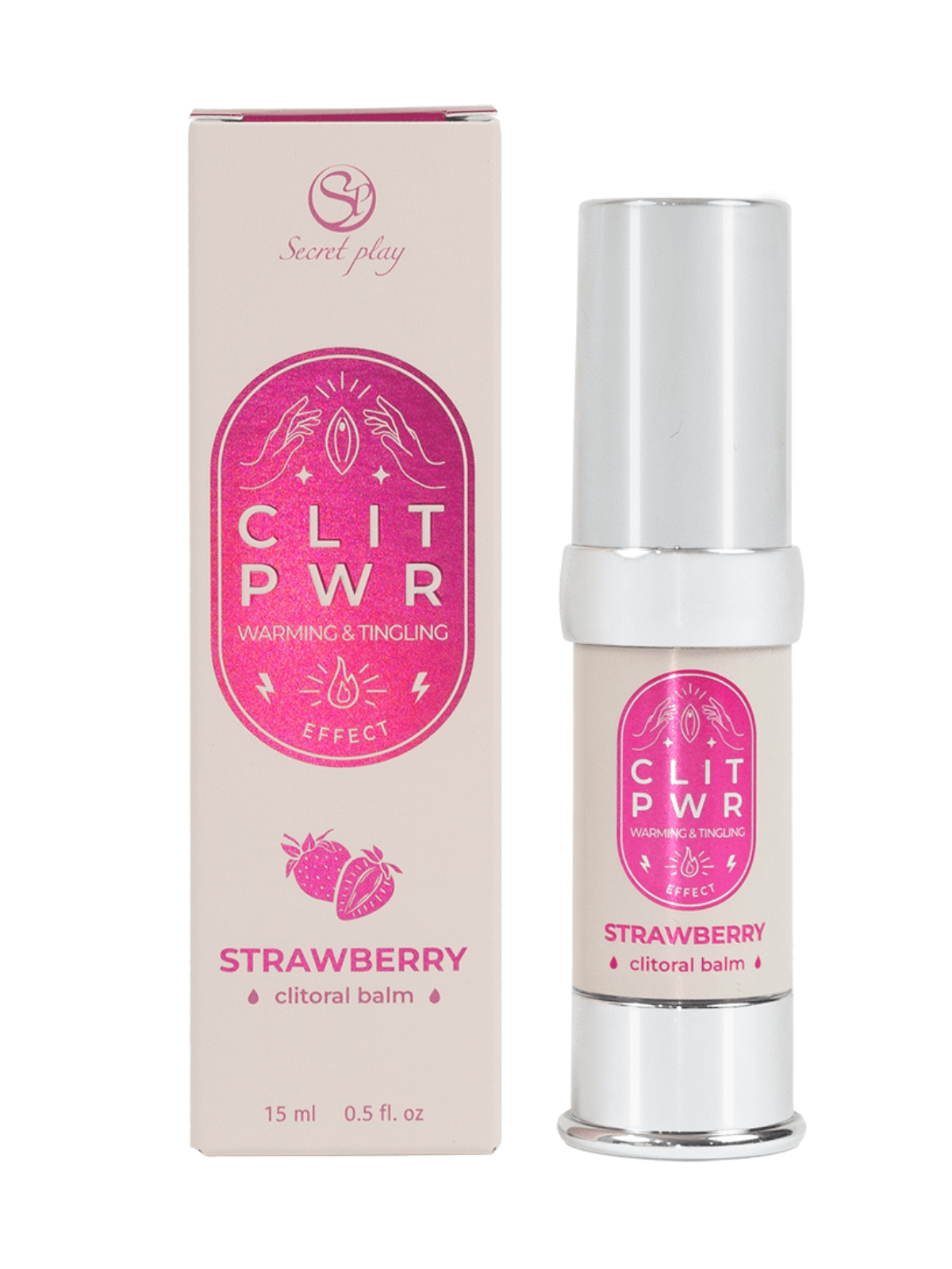 Baume stimulant chauffant pour clitoris Fraise 15ml - SP3715