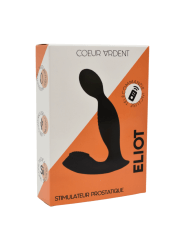 ELIOT, Stimulateur de prostate USB, avec télécommande, en silicone médical - BQ149BLK