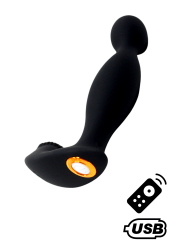 ELIOT, Stimulateur de prostate USB, avec télécommande, en silicone médical - BQ149BLK