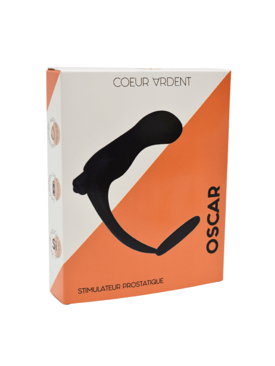 OSCAR, Stimulateur de prostate vibrant avec 10 modes de vibration - AOP054BLK