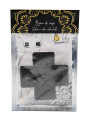 Paire de cache tétons adhésifs croix pailletée noir - NP-1048BLK