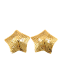 Paire de cache tétons adhésifs étoile pailletée sequin doré - NP-2016