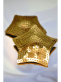 Paire de cache tétons adhésifs étoile pailletée sequin doré - NP-2016