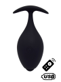 BABA, Plug vibrant anal noir USB, avec télécommande - BQ131BLK