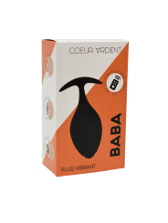 BABA, Plug vibrant anal noir USB, avec télécommande - BQ131BLK