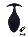 BABA, Plug vibrant anal noir USB, avec télécommande - BQ131BLK