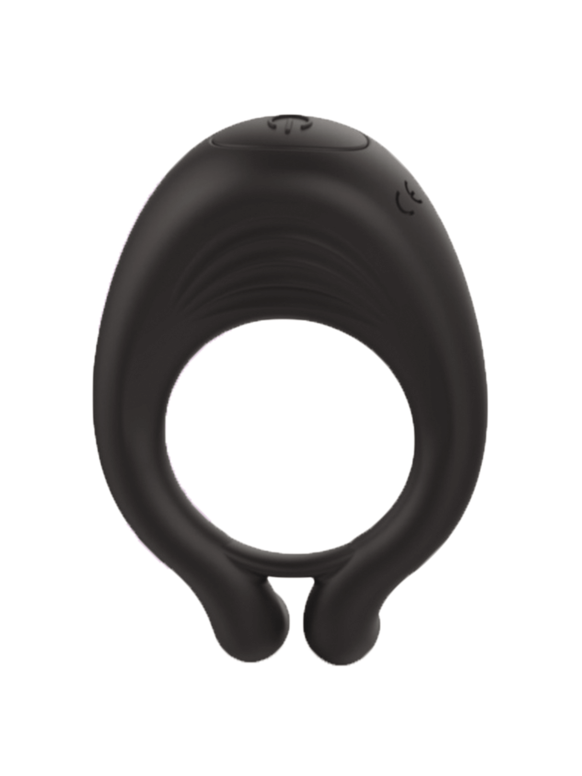 OCTAVE, Cockring Noir dans un silicone médical doux avec 1 mode de vibration - COR035BLK