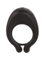 OCTAVE, Cockring Noir dans un silicone médical doux avec 1 mode de vibration - COR035BLK