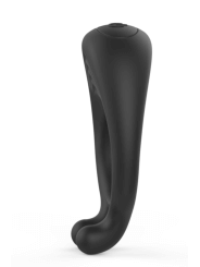 OCTAVE, Cockring Noir dans un silicone médical doux avec 1 mode de vibration - COR035BLK