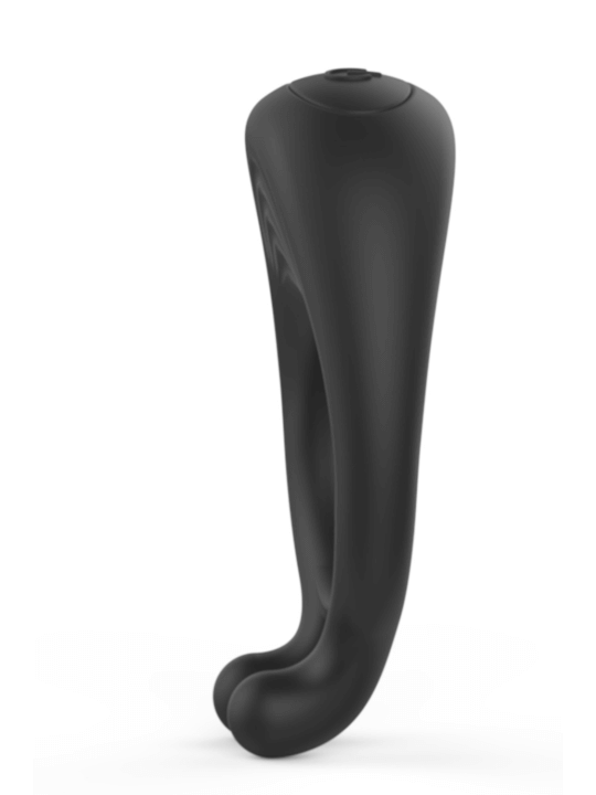 OCTAVE, Cockring Noir dans un silicone médical doux avec 1 mode de vibration - COR035BLK