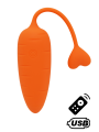 CARROT, Un Œuf vibrant avec télécommande, couleur et forme Carotte en silicone médical - BQ134ORA