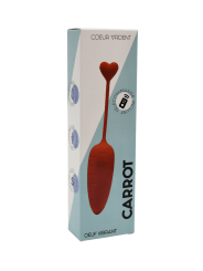 CARROT, Un Œuf vibrant avec télécommande, couleur et forme Carotte en silicone médical - BQ134ORA