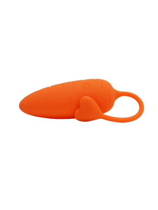 CARROT, Un Œuf vibrant avec télécommande, couleur et forme Carotte en silicone médical - BQ134ORA