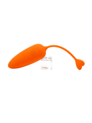 CARROT, Un Œuf vibrant avec télécommande, couleur et forme Carotte en silicone médical - BQ134ORA