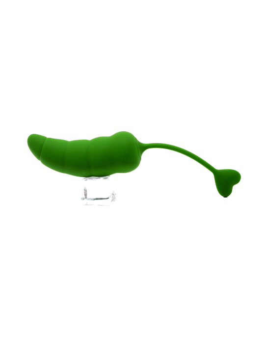 PIMENTO, Un Œuf vibrant avec télécommande, couleur et forme Piment en silicone médical - B137GRE