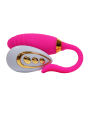 PLEASURE, Un Œuf vibrant USB avec télécommande, dans un silicone médical doux et rainuré - B24PNK
