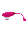 SUNDAY, Un Œuf vibrant USB avec télécommande, dans un silicone médical doux et rainuré - B21PNK