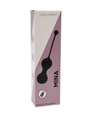 MINA Noir, Boules de Geisha en silicone médical USB avec télécommande - BQ130BLK