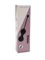 MINA Noir, Boules de Geisha en silicone médical USB avec télécommande - BQ130BLK