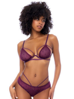 Ensemble 2 pièces couleur bordeaux - MAL8870WINE