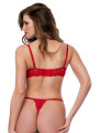 Ensemble 3 pièces en dentelle rouge - MAL8902RD