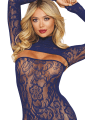 Ensemble 2 pièces top manches longues et robe bleu marine - DG0525ECL