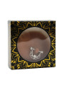 Paire de cache-tétons piercing barre demi-anneau faux diamant peau foncée - XP008F