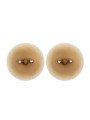 Paire de cache-tétons piercing barre faux diamant peau claire - XP001C