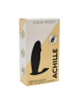 ACHILLE, Mini vibromasseur noir USB, forme pénis avec stimulation clitoridienne, avec télécommande - BQ158BLK