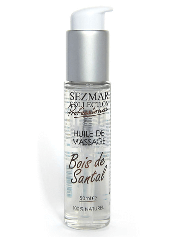 Huile de massage professionnelle Bois de Santal 100% naturelle 50 ml - SEZ092