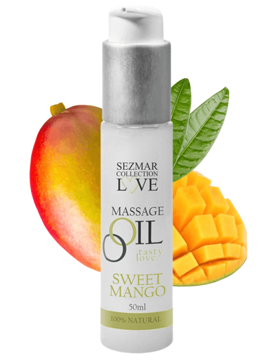 Huile de massage comestible mangue 50ml - SEZ064