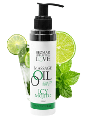 Huile de massage comestible mojito menthe 100ml - SEZ005A