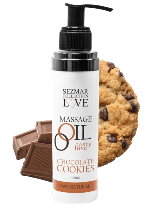 Huile de massage comestible cookie chocolat 100ml - SEZ002A