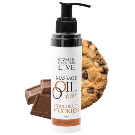 Huile de massage comestible cookie chocolat 100ml - SEZ002A