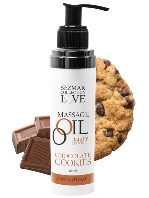Huile de massage comestible cookie chocolat 100ml - SEZ002A