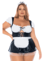 Costume sexy soubrette grande taille 3 pièces - MAL60043XASHW