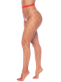 Collant large maille rouge - MAL1106RED