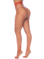 Collant large maille rouge - MAL1106RED