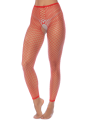 2 en 1 Top ou pantalon en résille rouge - MAL1120RED