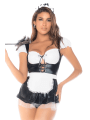 Costume sexy soubrette 3 pièces - MAL60043ASHW