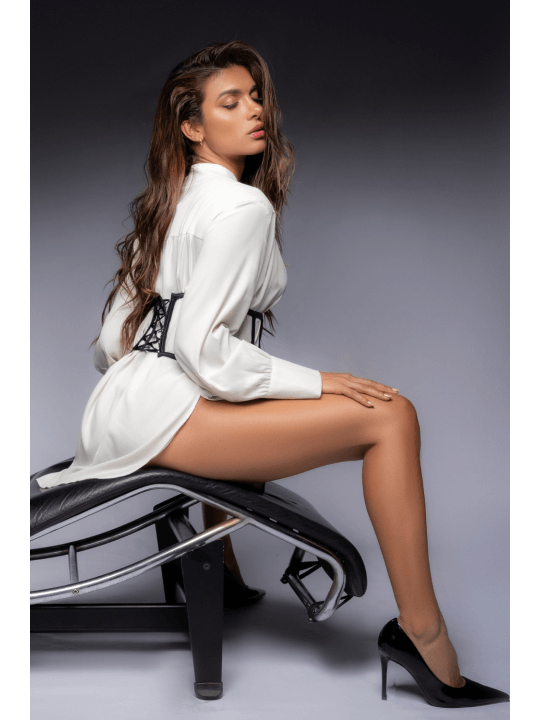 Serre taille et string noir - MAL2789BLK
