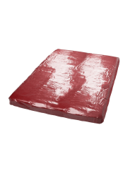 Drap de lit en vinyle rouge 200 x 230 cm - R250422