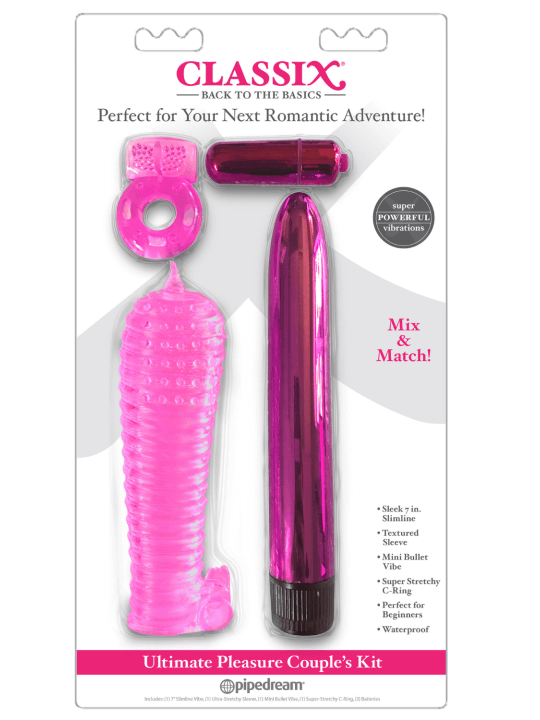 Coffret 4 sextoys rose Classix - R545112