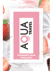 Dosette lubrifiant à base d'eau saveur fraise à la crème 6 ML - D-230599