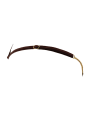 String en dentelle marron ouvert avec chaînes dorées - PA01MBRW