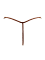 String en dentelle taupe ouvert avec chaînes dorées - PA01MTAUPE