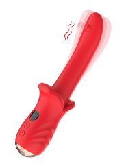 Vibromasseur Rouge Ultra-Souple KISS – USK-V35