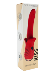 Vibromasseur Rouge Ultra-Souple KISS – USK-V35